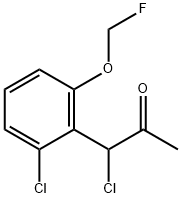 1-Chloro-1-(2-chloro-6-(fluoromethoxy)phenyl)propan-2-one Structure