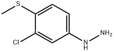 1-(3-Chloro-4-(methylthio)phenyl)hydrazine Structure