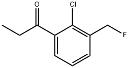 1-(2-Chloro-3-(fluoromethyl)phenyl)propan-1-one Structure