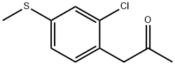 1-(2-Chloro-4-(methylthio)phenyl)propan-2-one Structure