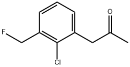 1-(2-Chloro-3-(fluoromethyl)phenyl)propan-2-one Structure