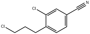 3-Chloro-4-(chloropropyl)benzonitrile Structure