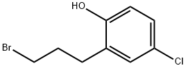 2-(3-Bromopropyl)-4-chlorophenol Structure