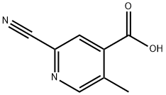 4-Pyridinecarboxylic acid, 2-cyano-5-methyl- 구조식 이미지