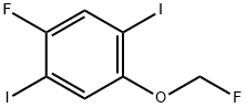 1,4-Diiodo-2-fluoro-5-(fluoromethoxy)benzene Structure