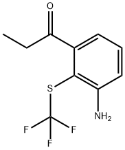 1-(3-Amino-2-(trifluoromethylthio)phenyl)propan-1-one Structure