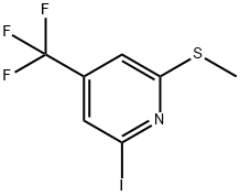 2-Iodo-6-(methylthio)-4-(trifluoromethyl)pyridine Structure