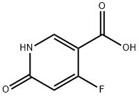 3-Pyridinecarboxylic acid, 4-fluoro-1,6-dihydro-6-oxo- 구조식 이미지