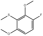 Benzene, 1-fluoro-2,4-dimethoxy-3-(methylthio)- Structure