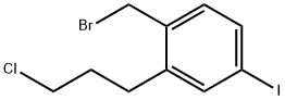 2-(3-Chloropropyl)-4-iodobenzylbromide Structure