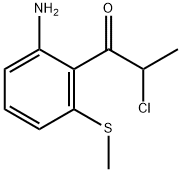 1-(2-Amino-6-(methylthio)phenyl)-2-chloropropan-1-one Structure