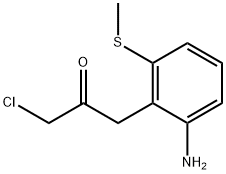 1-(2-Amino-6-(methylthio)phenyl)-3-chloropropan-2-one Structure