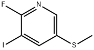 2-Fluoro-3-iodo-5-(methylthio)pyridine Structure