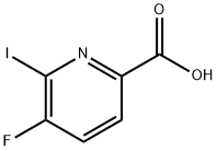 2-Pyridinecarboxylic acid, 5-fluoro-6-iodo- Structure