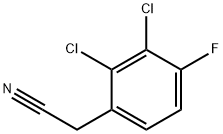 Benzeneacetonitrile, 2,3-dichloro-4-fluoro- Structure