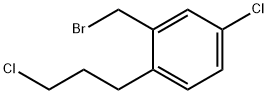 5-Chloro-2-(3-chloropropyl)benzylbromide Structure