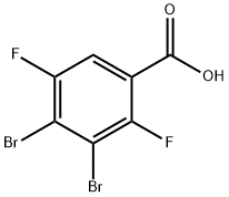 Benzoic acid, 3,4-dibromo-2,5-difluoro- Structure