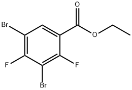 Benzoic acid, 3,5-dibromo-2,4-difluoro-, ethyl ester Structure