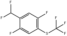 2,5-Difluoro-4-(trifluoromethylthio)benzodifluoride Structure