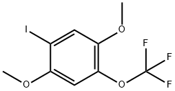 1,4-Dimethoxy-2-iodo-5-(trifluoromethoxy)benzene 구조식 이미지