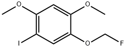 1,5-Dimethoxy-2-iodo-4-(fluoromethoxy)benzene Structure