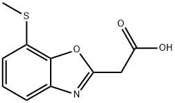 7-(Methylthio)benzo[d]oxazole-2-acetic acid Structure