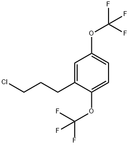 2,5-Bis(trifluoromethoxy)(3-chloropropyl)benzene Structure