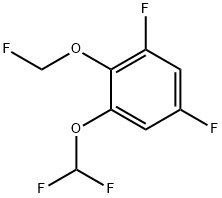 1,5-Difluoro-3-difluoromethoxy-2-(fluoromethoxy)benzene Structure