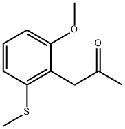 3-(Methylthio)-2-(2-oxopropyl)anisole Structure