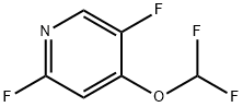 Pyridine, 4-(difluoromethoxy)-2,5-difluoro- 구조식 이미지