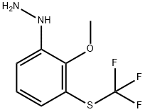 2-Hydrazinyl-6-(trifluoromethylthio)anisole Structure