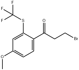 4-(3-Bromopropanoyl)-3-(trifluoromethylthio)anisole Structure