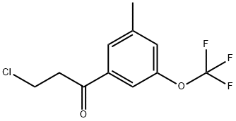 3-(3-Chloropropanoyl)-5-(trifluoromethoxy)toluene Structure