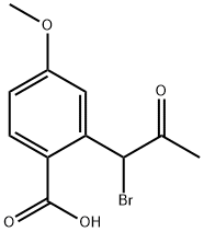 2-(1-Bromo-2-oxopropyl)-4-methoxybenzoic acid Structure