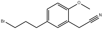 5-(3-Bromopropyl)-2-methoxyphenylacetonitrile Structure