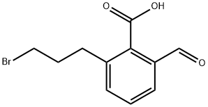 2-(3-Bromopropyl)-6-formylbenzoic acid Structure