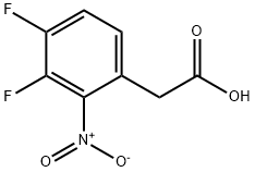 3,4-Difluoro-2-nitrophenylacetic acid Structure