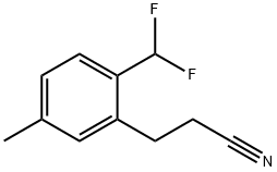 2-(Difluoromethyl)-5-methylphenylpropanenitrile Structure