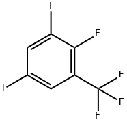 Benzene, 2-fluoro-1,5-diiodo-3-(trifluoromethyl)- Structure