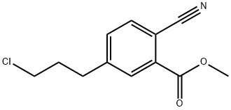 Methyl 5-(3-chloropropyl)-2-cyanobenzoate Structure