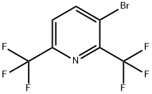 Pyridine, 3-bromo-2,6-bis(trifluoromethyl)- 구조식 이미지