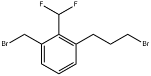 2-(Bromomethyl)-6-(3-bromopropyl)benzodifluoride Structure