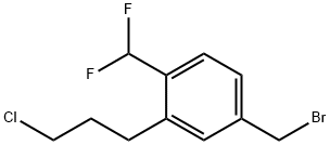 4-(Bromomethyl)-2-(3-chloropropyl)benzodifluoride Structure