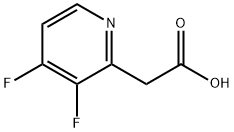 2-Pyridineacetic acid, 3,4-difluoro- Structure
