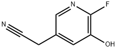 3-Pyridineacetonitrile, 6-fluoro-5-hydroxy- Structure