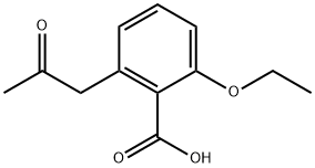 2-Ethoxy-6-(2-oxopropyl)benzoic acid Structure