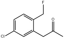 1-(5-Chloro-2-(fluoromethyl)phenyl)propan-2-one Structure