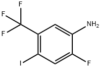 Benzenamine, 2-fluoro-4-iodo-5-(trifluoromethyl)- Structure