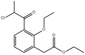 Ethyl 3-(2-chloropropanoyl)-2-ethoxyphenylacetate Structure