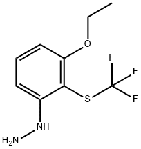 1-(3-Ethoxy-2-(trifluoromethylthio)phenyl)hydrazine Structure